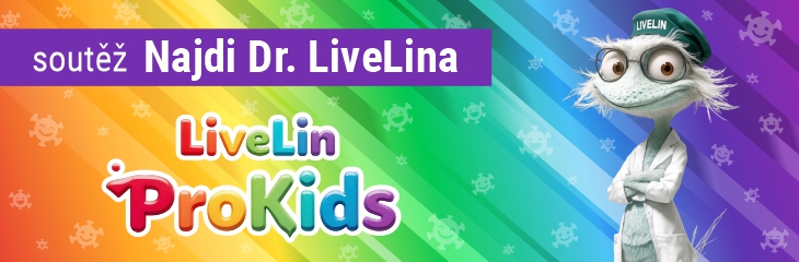 soutěž najdi dr. livelina banner header